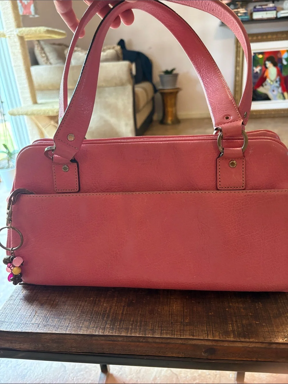 Leather KATE SPADE Women's Pink Leather Shoulder Bag